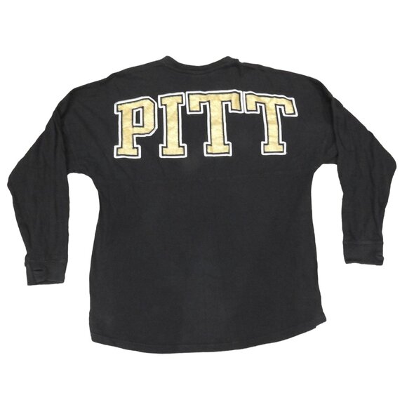 University of Pittsburgh Pitt Panthers Long Sleeve T-Shirt Spirit Jersey Medium - Picture 1 of 6